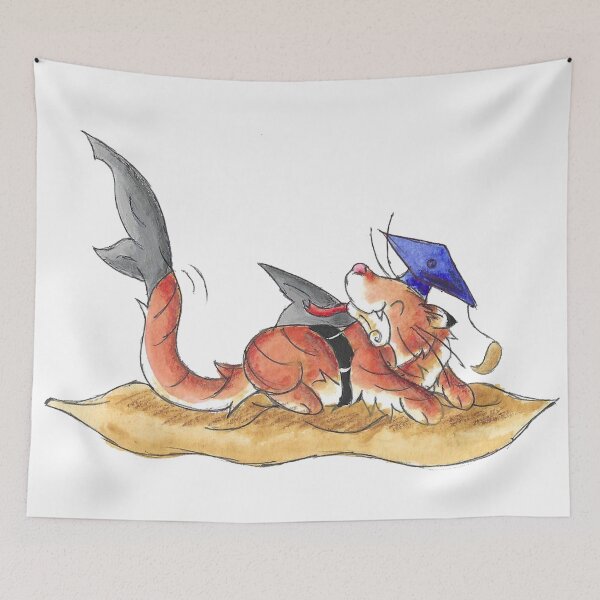 Item preview, Sand Tiger Shark Grad (Thank You Card) designed and sold by KOKeefeArt.