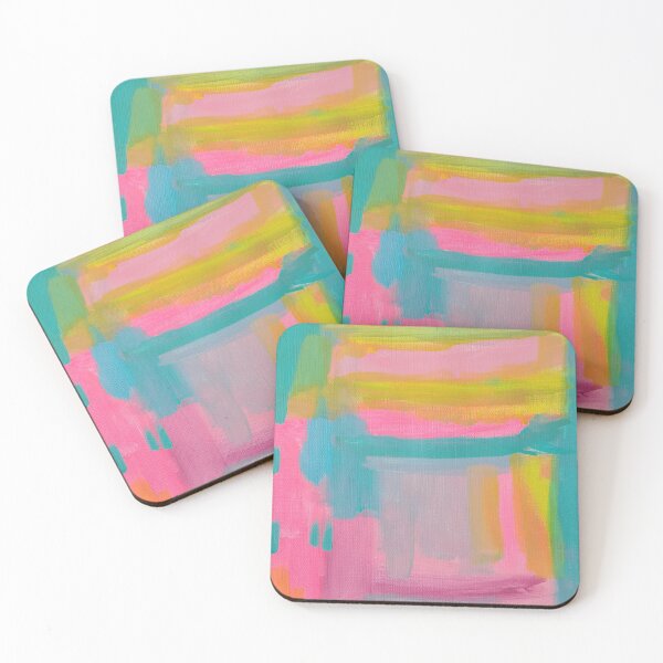 Item preview, Bold Pink Green and Yellow Abstract designed and sold by DanielleGensler.