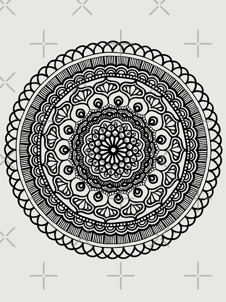 Thumbnail 6 von 6, Premium Oversized Pullover, Mandala-Design # 3 designt und verkauft von RockingJ.