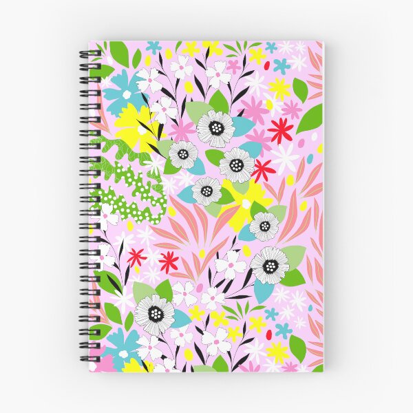 Item preview, Maximalist Bohemian Spring Floral in Vibrant pin, yellow and green for Easter designed and sold by Dominiquevari.