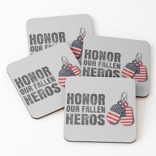 Item preview, Vintage Edition, Memorial Day American Flag Dog Tags Honor Our Fallen Hero's designed and sold by CharJens.