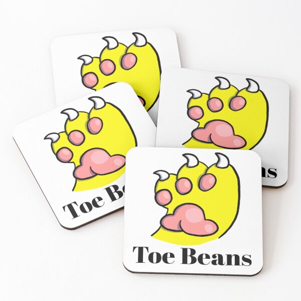 Item preview, Yellow Paw Pink ToeBeans With Text designed and sold by DolmanceWorks.