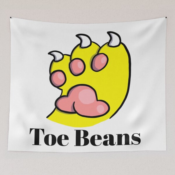 Item preview, Yellow Paw Pink ToeBeans With Text designed and sold by DolmanceWorks.