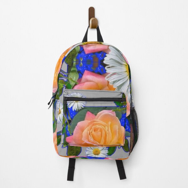 Item preview, OLD ROSE GARDEN WHITE DAISIES PATTERN GREY ART designed and sold by sharlesart.