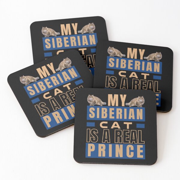 Item preview, MY SIBERIAN CAT IS A REAL PRINCE designed and sold by FunnyCatsFam.