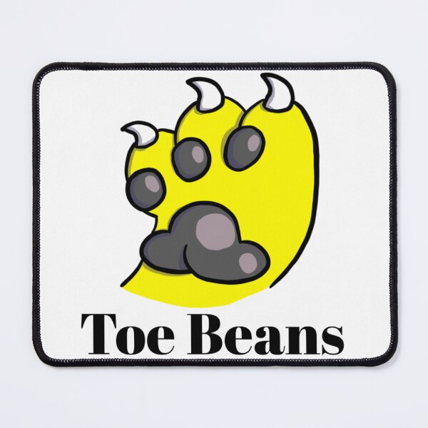 Item preview, Yellow Paw Black ToeBeans With Text designed and sold by DolmanceWorks.