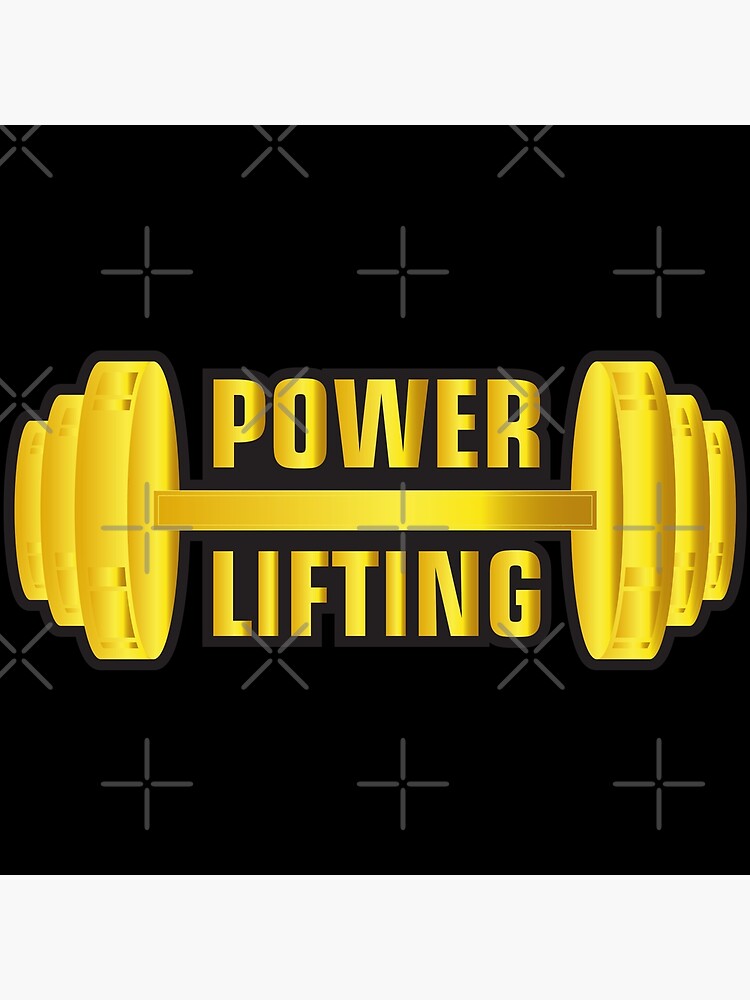"Gold Gym PowerLifting Golden Graphic" Poster for Sale by amryousef