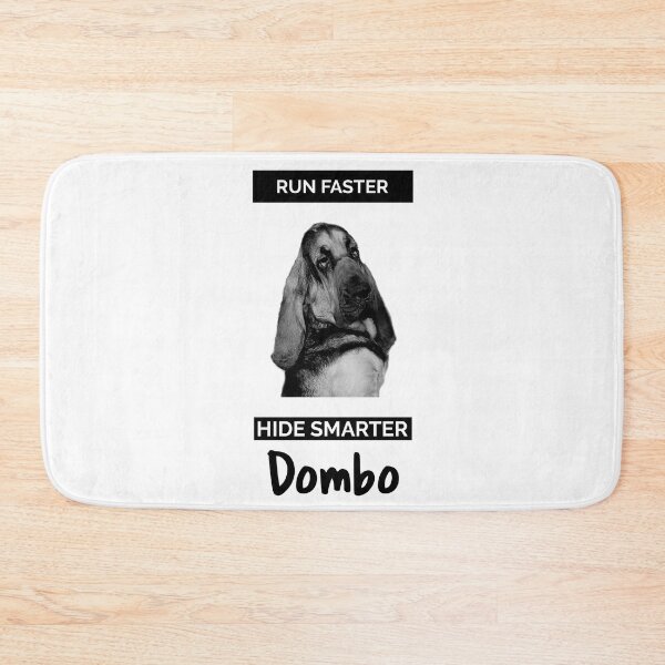 Item preview, A funny bloodhound dog mantrailing T-shirt, run faster hide smarter Dombo designed and sold by MayaAndNora.