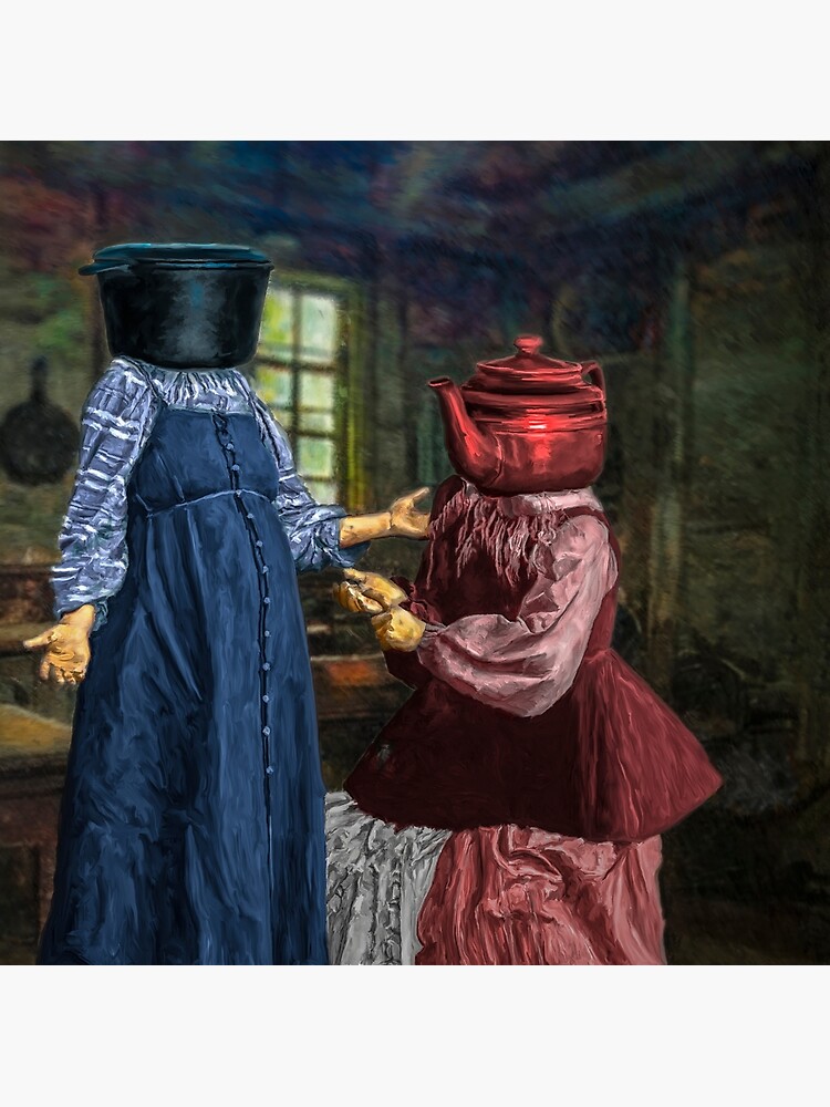 "The Pot calling the kettle black" Poster for Sale by RickMosher Redbubble