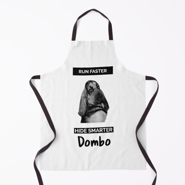 Item preview, A funny bloodhound dog mantrailing T-shirt, run faster hide smarter Dombo designed and sold by MayaAndNora.