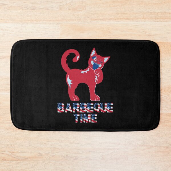 Item preview, LINDO GATO CON EL TIEMPO DE BARBACOA DEL SUBTÍTULO - Imágenes divertidas de gatos e idea divertida de regalo del Día de los Caídos designed and sold by FunnyCatsFam.