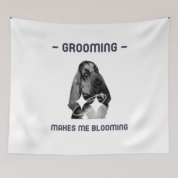 Item preview, A funny bloodhound dog grooming mantrailing T-shirt designed and sold by MayaAndNora.