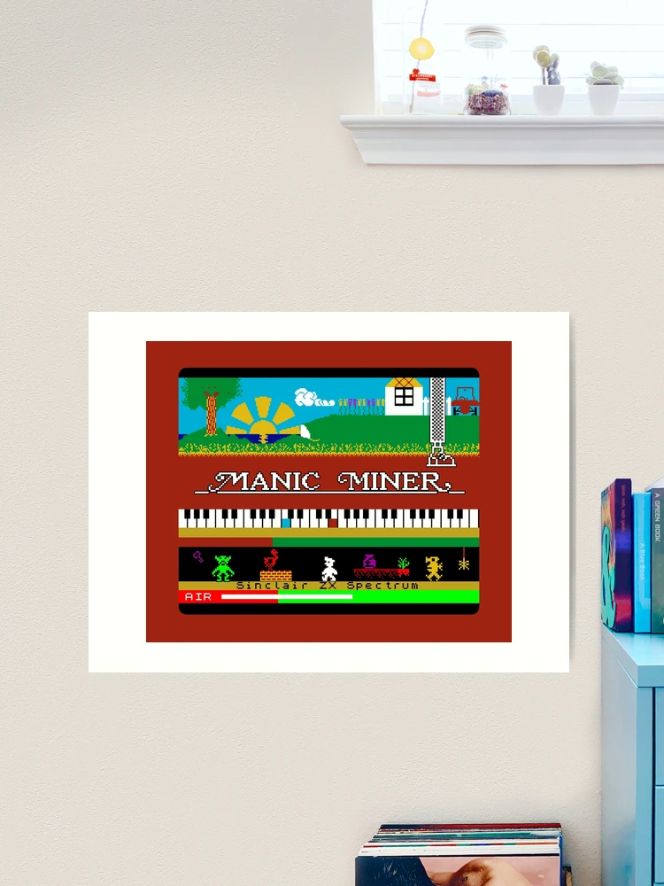 Manic Miner Main Menu - Willy, Enemies, Piano and Game Over Foot