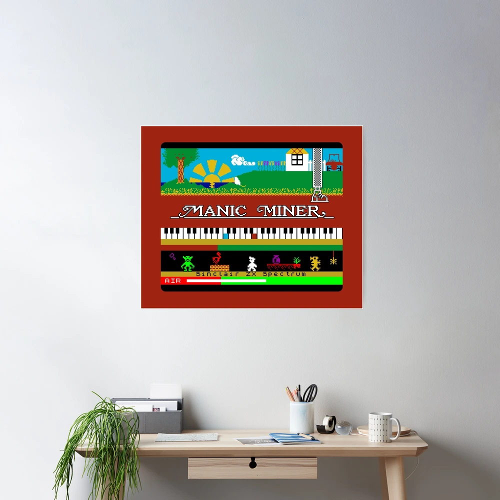 Manic Miner Main Menu - Willy, Enemies, Piano and Game Over