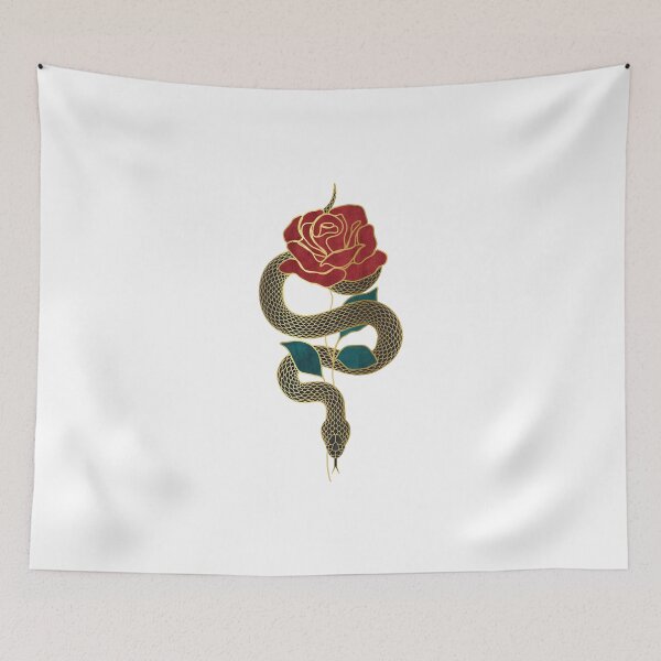 Item preview, Serpiente y rosa designed and sold by T-RAZR.