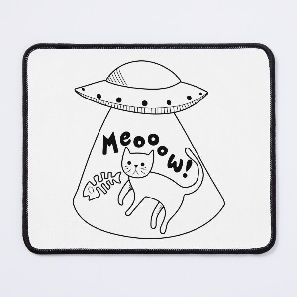 Item preview, Cat abduction black and white designed and sold by CHVRDesing.