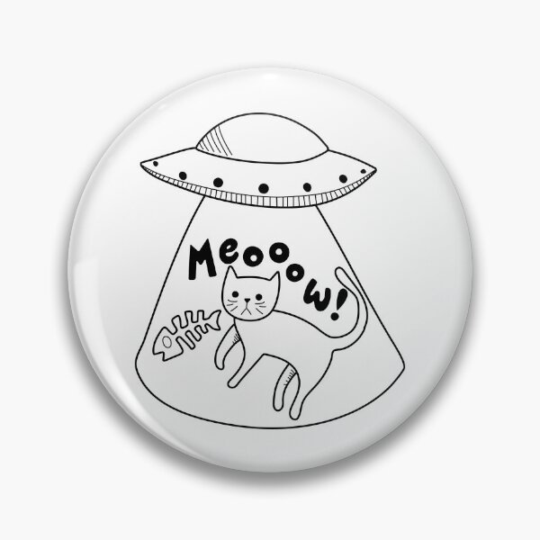 Item preview, Cat abduction black and white designed and sold by CHVRDesing.