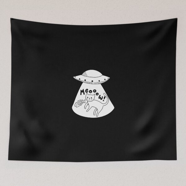 Item preview, Cat abduction black and white designed and sold by CHVRDesing.