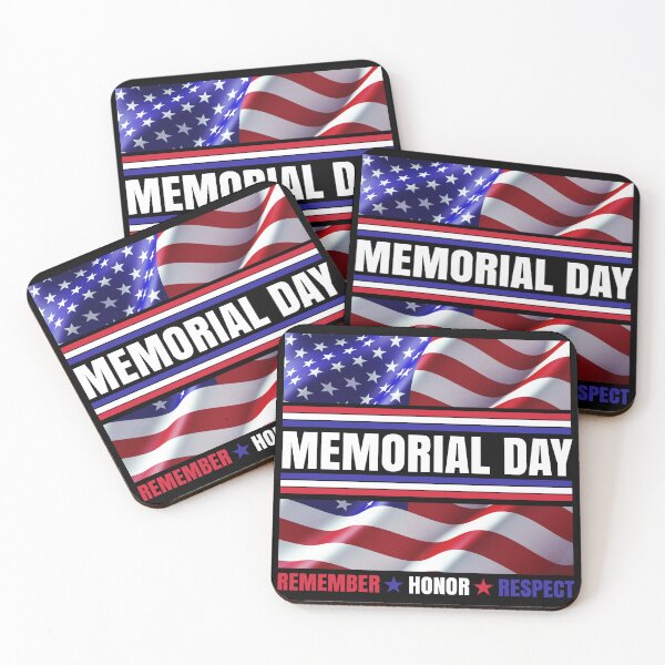 Item preview, Memorial Day American Flag Remember Honor Respect Our Fallen Hero's designed and sold by CharJens.
