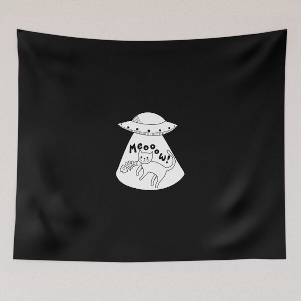 Item preview, Cat abduction silhouette designed and sold by CHVRDesing.