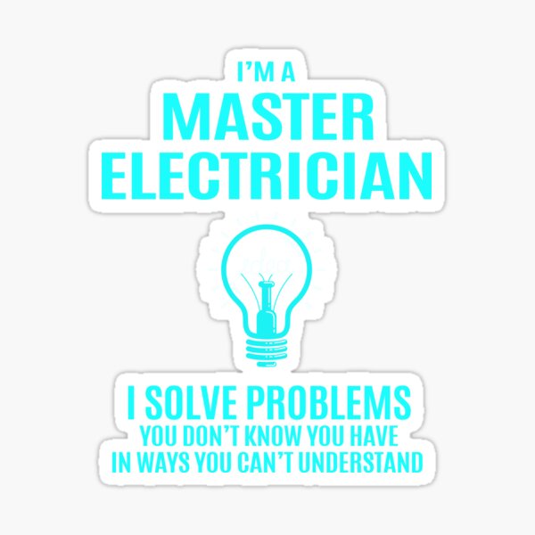 Master Electrician Stickers for Sale | Redbubble