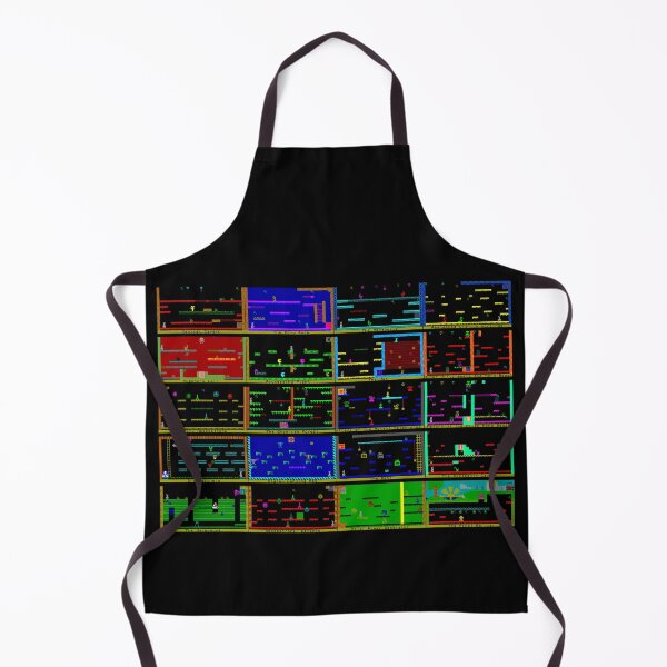 Item preview, Manic Miner Game - All Level Screens! | Sinclair ZX Spectrum - 80s 8-bit Retro Game - Miner Willy designed and sold by RetroTeeStudio.