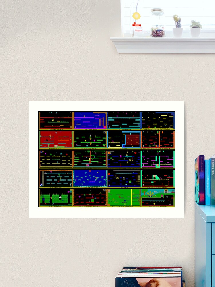 Manic Miner Game - All Level Screens! | Sinclair ZX Spectrum - 80s