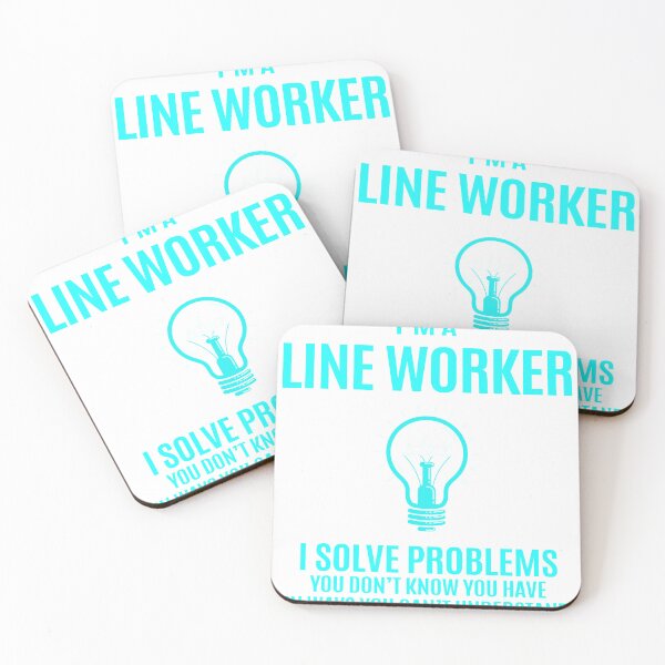 Item preview, Line Worker - I Solve Problems Job Gift designed and sold by melissaval2.