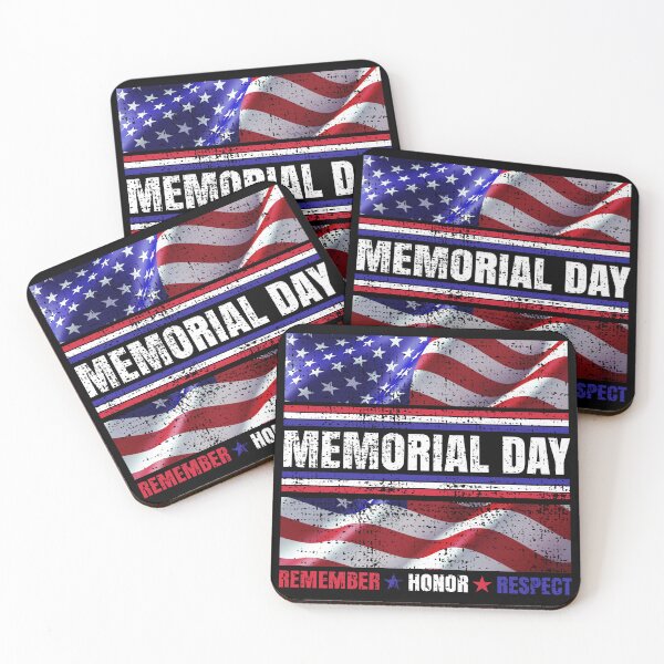 Item preview, Vintage Memorial Day American Flag Remember Honor Respect Our Fallen Hero's designed and sold by CharJens.