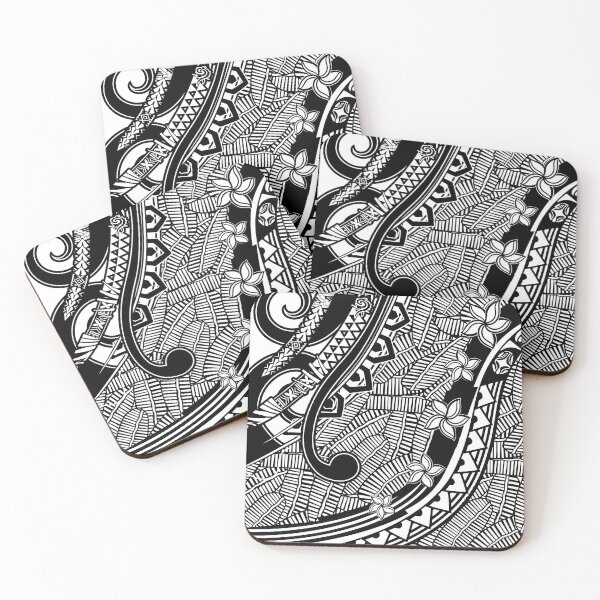Item preview, Samoan - Polynesian - Hawaiian Black And White Tribal Artboard 2039 designed and sold by sunnthreads.