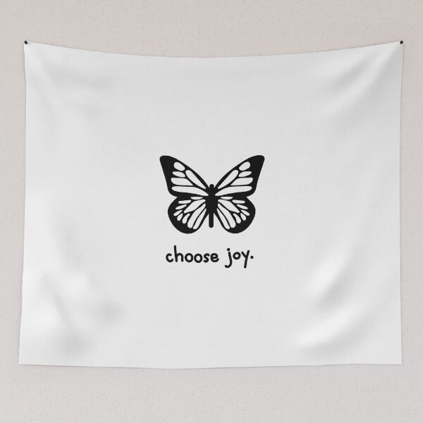 Item preview, Choose joy butterfly line art designed and sold by CHVRDesing.