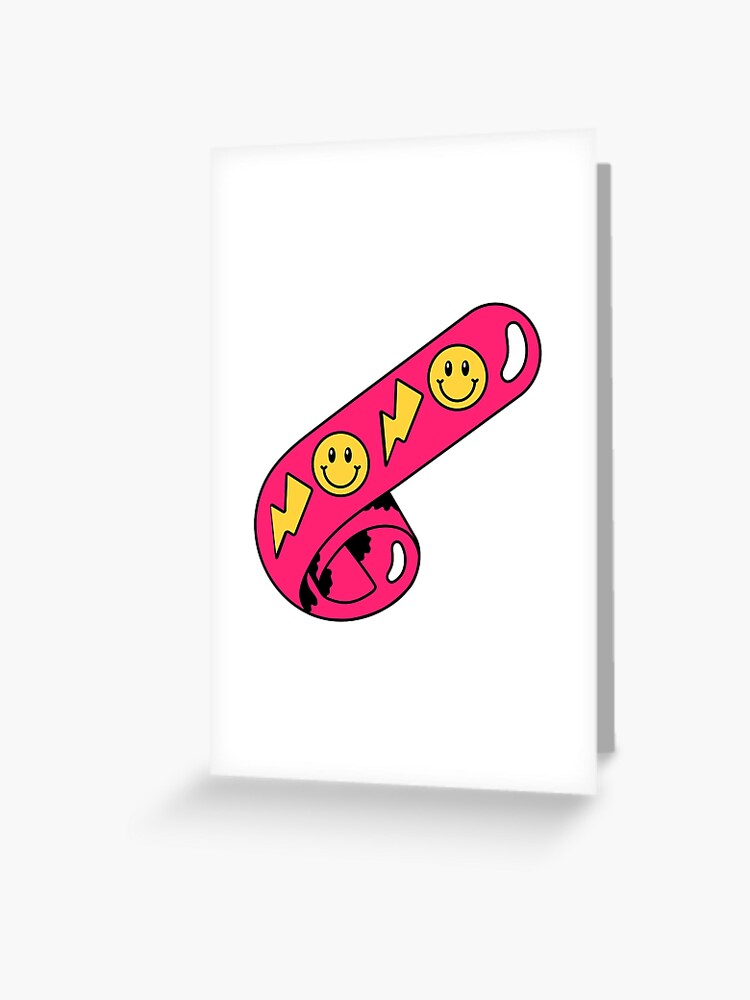 retro slap bracelet pattern pack Greeting Card for Sale by stickers-packs