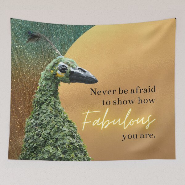 Item preview, Inspirational and Motivational | You are Fabulous | Self-Confidence | Proud Peacock  designed and sold by CtrlZDigitalD.