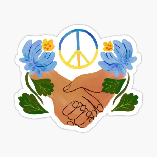 Ukrainian Peace Bird (original) Sticker for Sale by FRED B