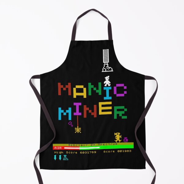 Item preview, Manic Miner Logo - Willy and Enemies  |  Sinclair ZX Spectrum - 80s 8-bit Retro Game - Miner Willy designed and sold by RetroTeeStudio.