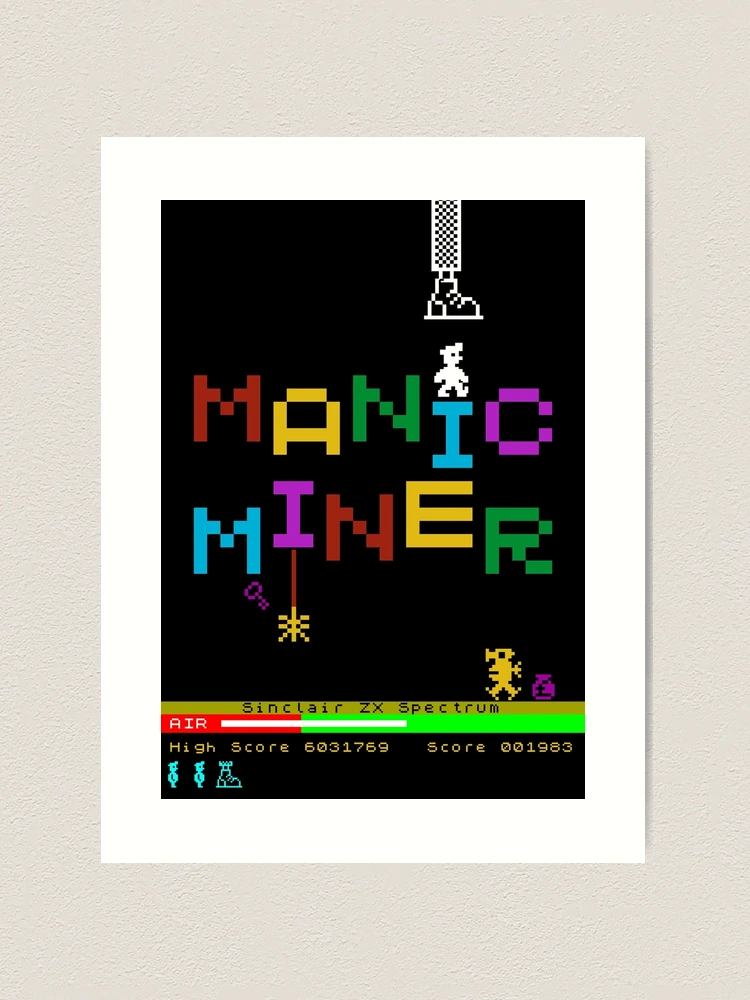 Manic Miner Logo - Willy and Enemies | Sinclair ZX Spectrum - 80s