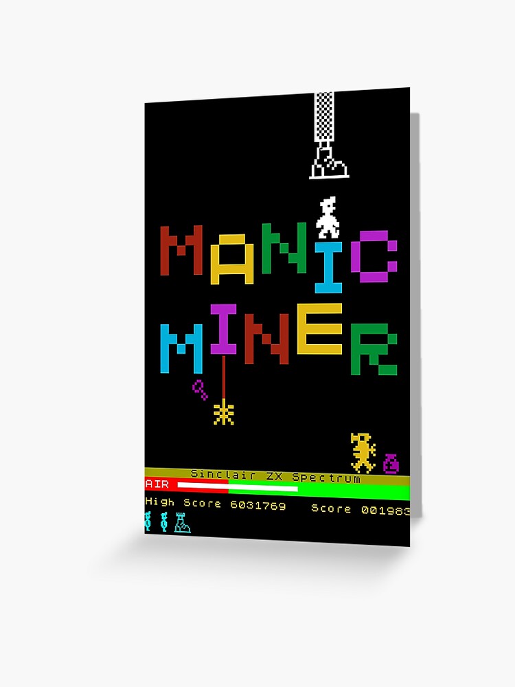 Manic Miner Logo - Willy and Enemies | Sinclair ZX Spectrum - 80s