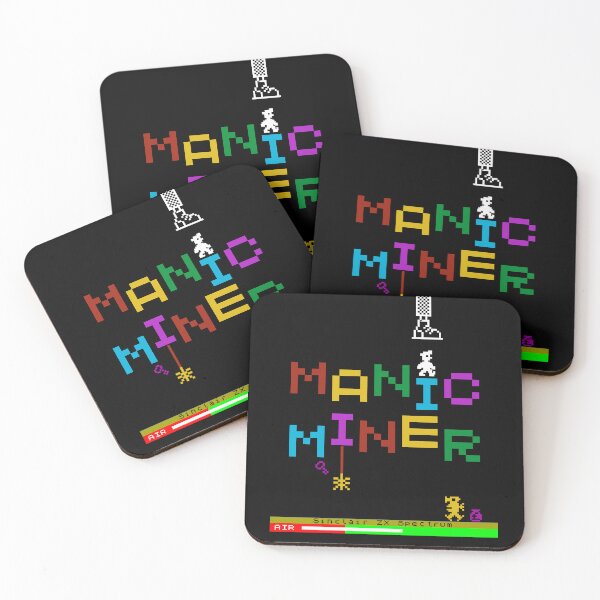 Item preview, Manic Miner Logo - Willy and Enemies  |  Sinclair ZX Spectrum - 80s 8-bit Retro Game - Miner Willy designed and sold by RetroTeeStudio.