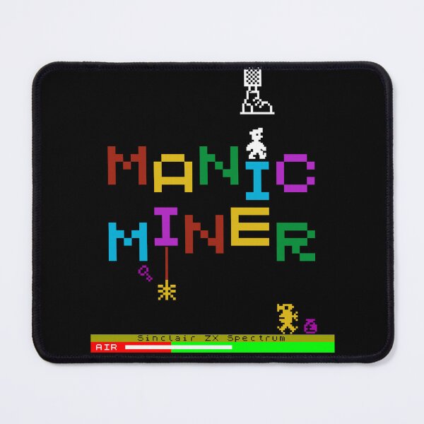 Item preview, Manic Miner Logo - Willy and Enemies  |  Sinclair ZX Spectrum - 80s 8-bit Retro Game - Miner Willy designed and sold by RetroTeeStudio.