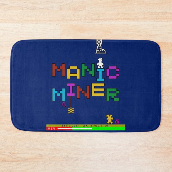 Item preview, Manic Miner Logo - Willy and Enemies  |  Sinclair ZX Spectrum - 80s 8-bit Retro Game - Miner Willy designed and sold by RetroTeeStudio.