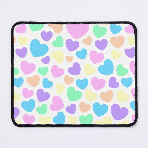 Item preview, Pastel Rainbow Hearts designed and sold by squiggydoo.