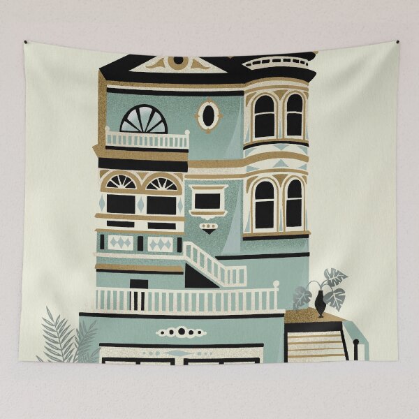 Item preview, Victorian Home – Mint & Gold designed and sold by Cat Coquillette.