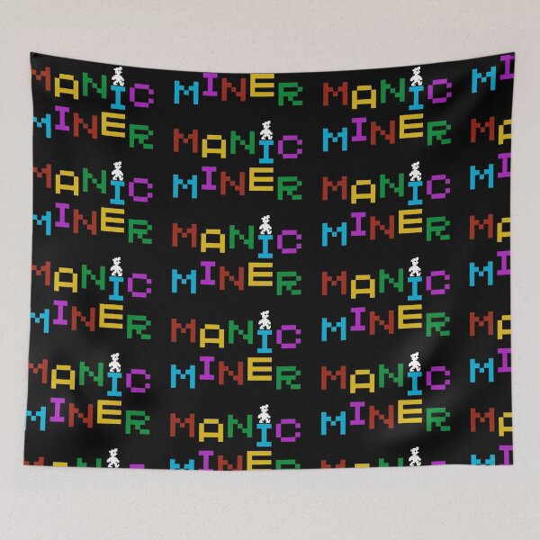 Item preview, Manic Miner Logo and Willy  |  Sinclair ZX Spectrum - 80s 8-bit Retro Game  designed and sold by RetroTeeStudio.