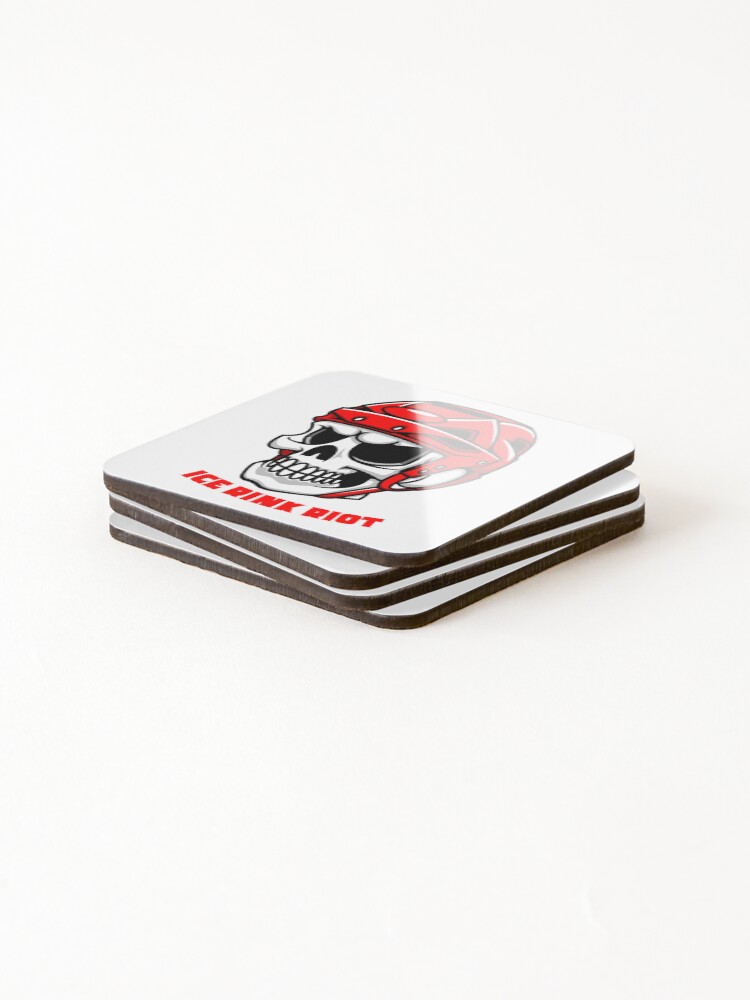 Thumbnail 4 of 5, Coasters (Set of 4), Ice Rink Riot designed and sold by DovbleTrovble.