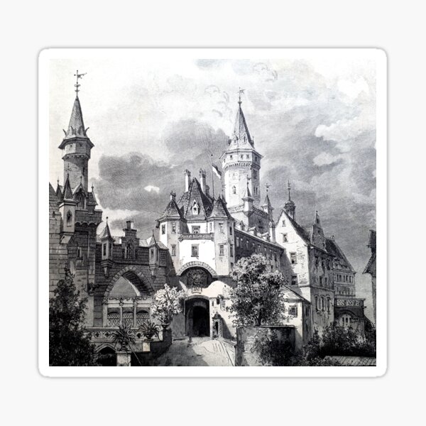 Item preview, Sigmaringen Castle drawing designed and sold by OneZnow.