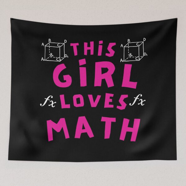 Item preview, THIS GIRL LOVES MATH  designed and sold by BronikowskiART.