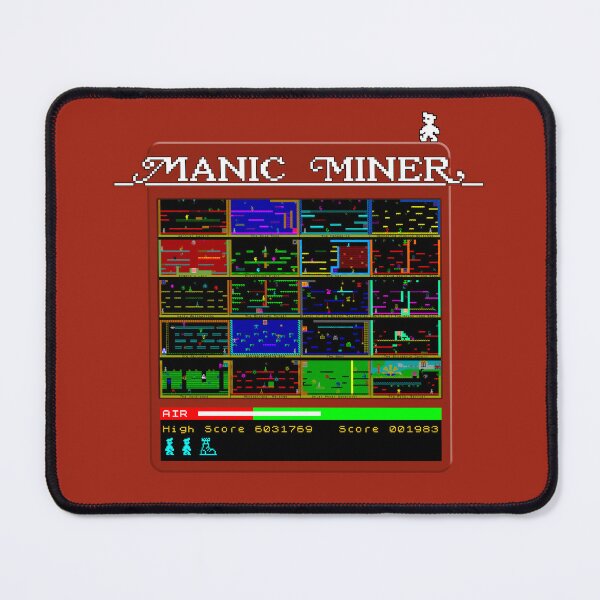 Item preview, Manic Miner Menu Logo and All Level Screens - Miner Willy  |  Sinclair ZX Spectrum - 80s 8-bit Retro Game designed and sold by RetroTeeStudio.
