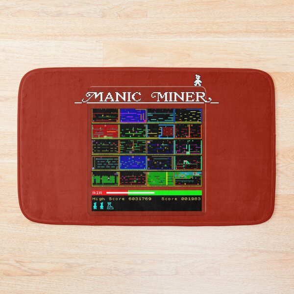 Item preview, Manic Miner Menu Logo and All Level Screens - Miner Willy  |  Sinclair ZX Spectrum - 80s 8-bit Retro Game designed and sold by RetroTeeStudio.