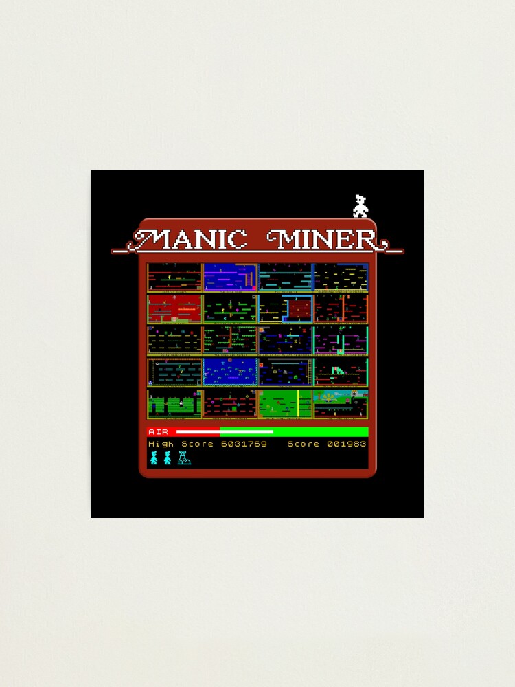 Manic Miner Menu Logo and All Level Screens - Miner Willy
