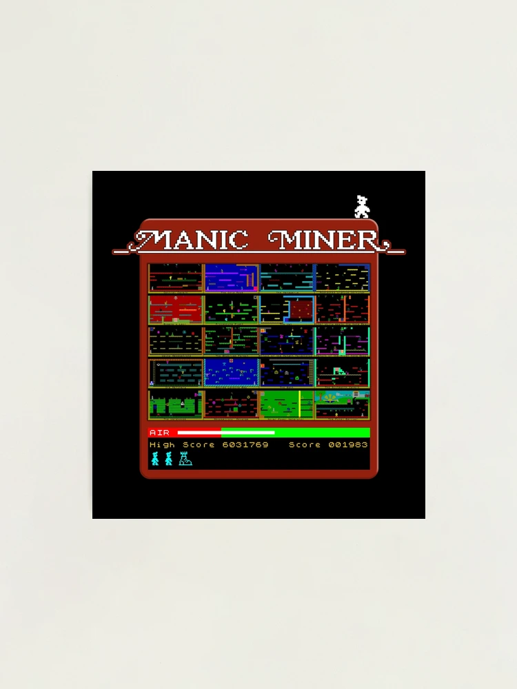 Manic Miner Menu Logo and All Level Screens - Miner Willy